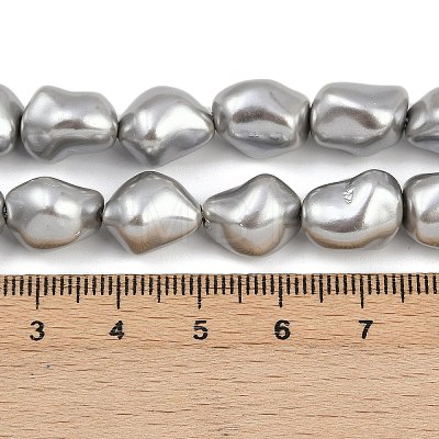 Electroplated Shell Pearl Beads Strands BSHE-H113-05B-1