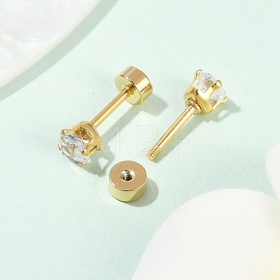 Heart Glass Ear Fake Plugs EJEW-H105-25G-B-1