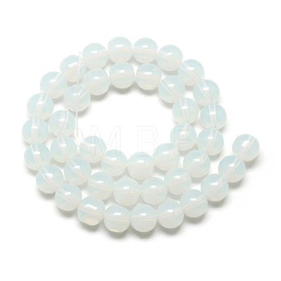 Imitation Jade Glass Beads Strands X-GR4mm69Y-1