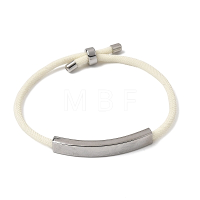 Round Nylon Milan Cord Slider Bracelet Making BJEW-L722-01P-14-1