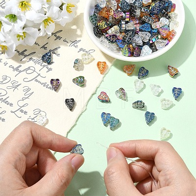 160Pcs 8 Colors Electroplate Glass Beads EGLA-YW0005-67-1