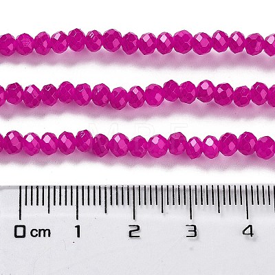 Baking Painted Imitation Jade Glass Bead Strands X-DGLA-A034-J4MM-A4-1