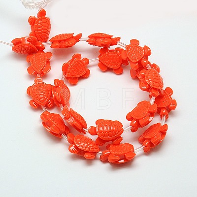 Synthetic Coral Beads Strands CORA-L020-D-M-1