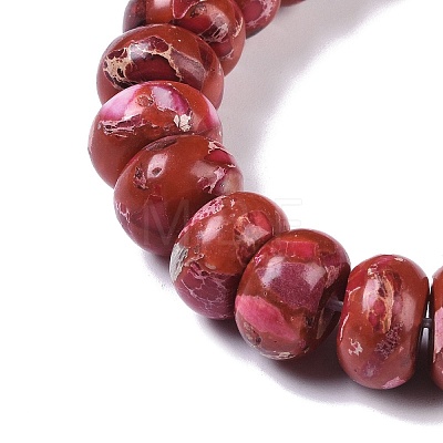 Dyed Synthetic Imperial Jasper Beads Strands G-P529-E01-A06-1