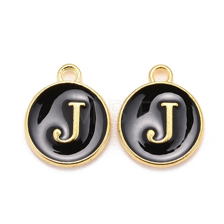Golden Plated Alloy Charms X-ENAM-S118-02J-1