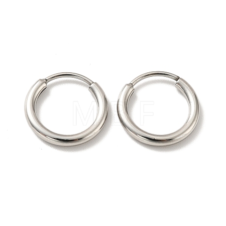 Tarnish Resistant 201 Stainless Steel Huggie Hoop Earrings STAS-H164-04P-1