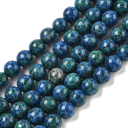 Natural Sesame Jasper/Kiwi Jasper Beads Strands X-G-L614-A01-01-1