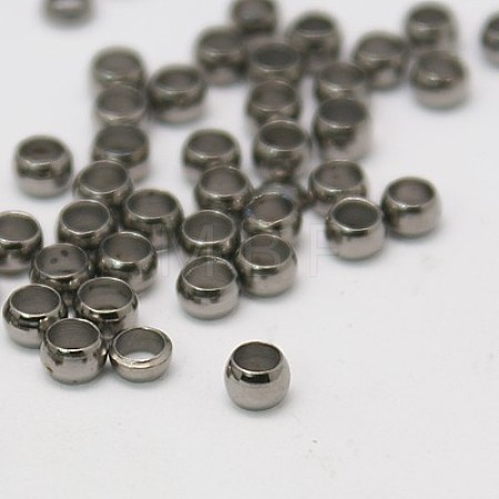 Brass Crimp Beads X-J0JMP032-1