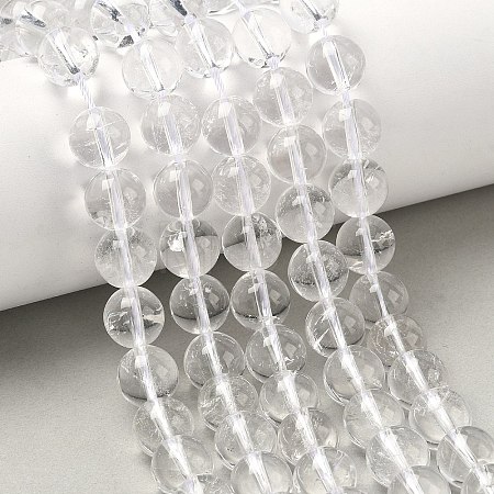 Natural Quartz Crystal Beads Strands G-C265-A02-10mm-1
