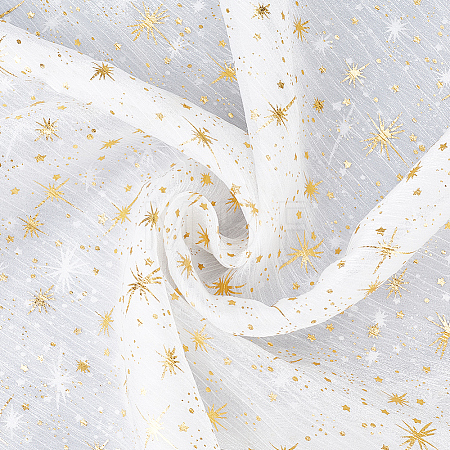 1M Star Polyester Fabric DIY-CY0003-62B-1