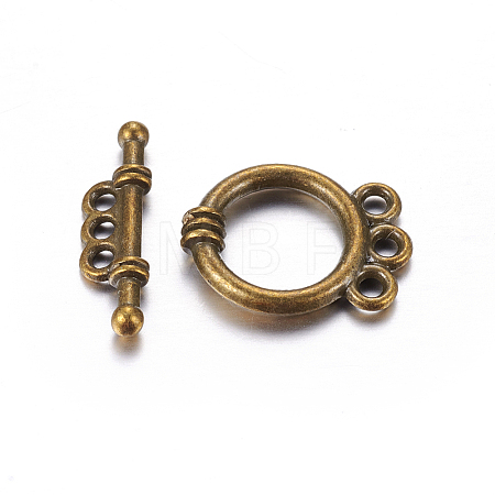 Tibetan Style Alloy Toggle Clasps LS-K0P3A071-1