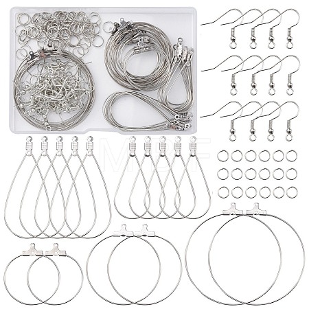 DIY Wire Wrap Earring Making Kit DIY-FS0005-09-1