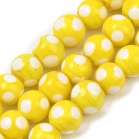Handmade Lampwork Beads LAMP-D002-10mm-01D-1