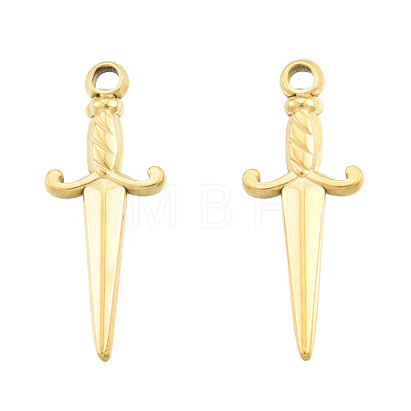 Ion Plating(IP) 201 Stainless Steel Pendants STAS-N098-246LG-1