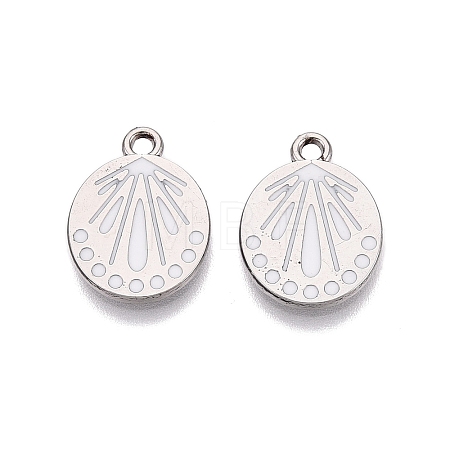 Rack Plating Alloy Enamel Pendants ENAM-N070-01D-02P-01-1