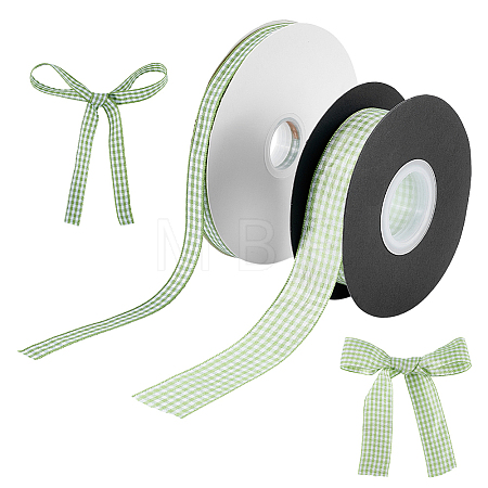 2 Rolls 2 Styles Polyester Ribbon OCOR-ME0002-02A-1