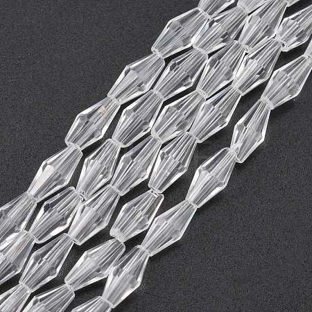 Glass Beads Strands X-GLAA-R026-8x4mm-15-1