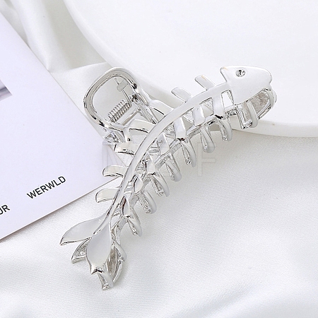 Fishbone Zinc Alloy Claw Hair Clips PW-WG608A4-02-1