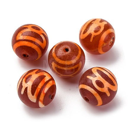 Tibetan Style dZi Beads TDZI-NH0001-D01-01B-1