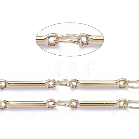 3.28 Feet Brass Bar Link Chains X-CHC-R126-13G-1