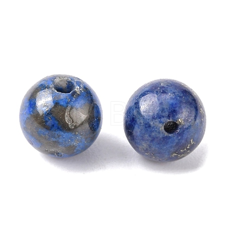 Dyed Natural Lapis Lazuli Round Beads X-G-M169-6mm-05-1