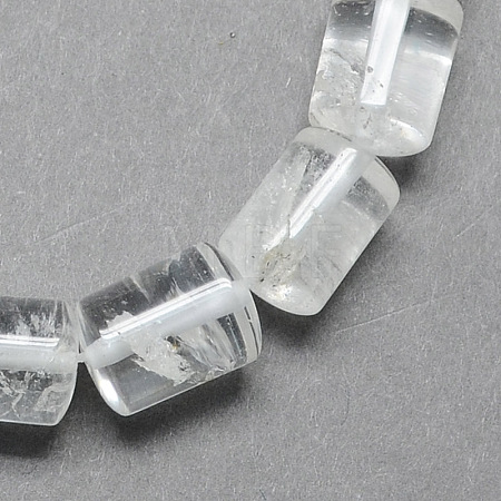 Natural Quartz Crystal Column Beads Strands G-S115-18-1