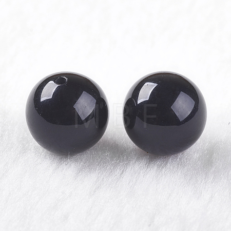 Natural Black Onyx Beads G-K275-13-10mm-1