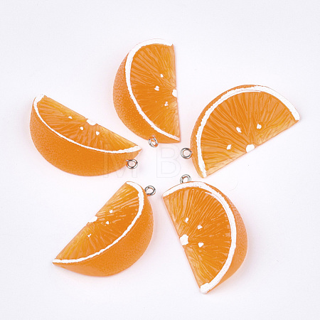 Resin Pendants X-RESI-T028-56B-1