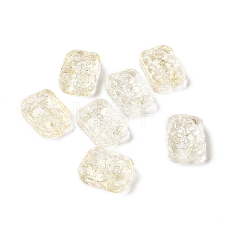 Transparent Spray Painted Glass Beads X-GLAA-I050-08A-1