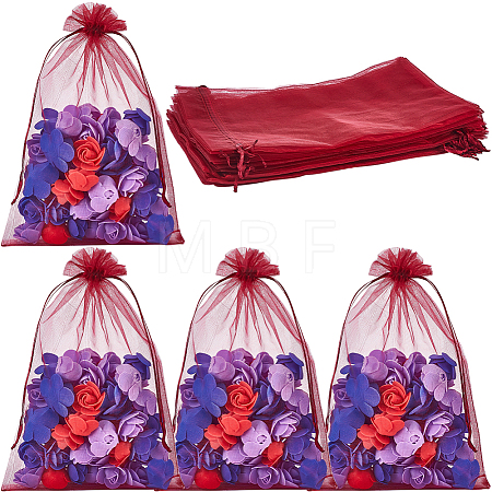 30pcs Large Organza Pouches Portable Shoes Bag Travel Storage Drawstring Bags OP-SP0001-03A-04-1