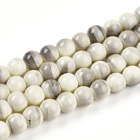 Baking Paint Glass Beads X1-DGLA-N013-8mm-02-1
