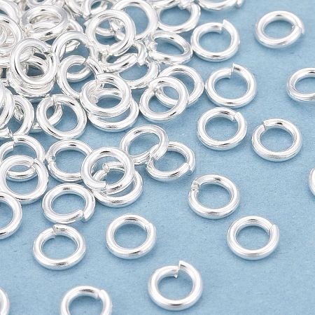 Rack Plating Brass Open Jump Rings KK-O139-18N-S-1