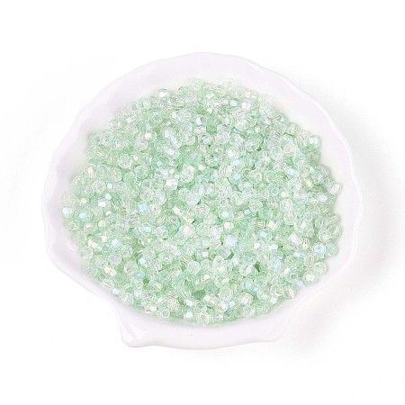 Transparent Spray Painted Glass Beads X1-EGLA-N018-4mm-04-1