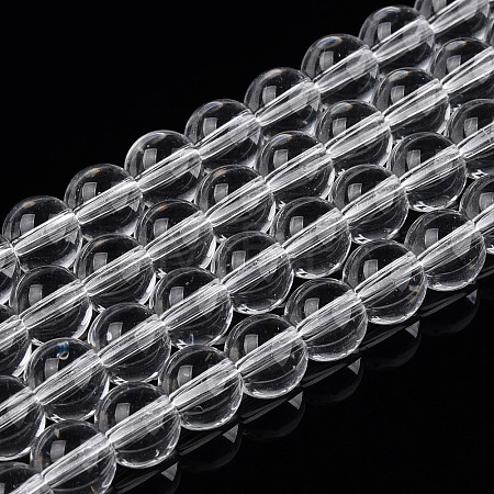 Transparent Glass Beads Strands GLAA-T032-T10mm-13-1