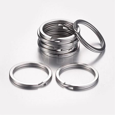 Tarnish Resistant 304 Stainless Steel Keychain Clasps KEYC-D049-03-1