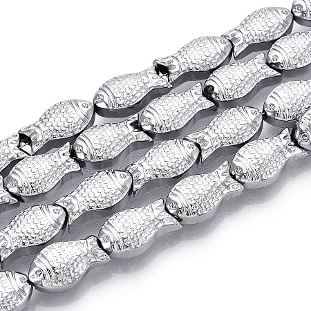 Electroplate Glass Beads Strands EGLA-T025-03I-1