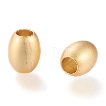 Matte Brass European Style Beads OPDL-H100-05MG-1