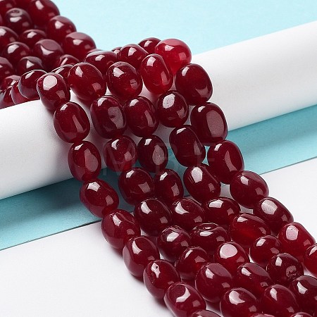 Natural White Jade Beads Strands G-E614-B01-07-1