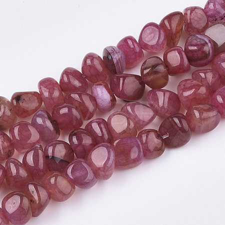 Natural Dragon Veins Agate Beads Strands G-S349-28F-1