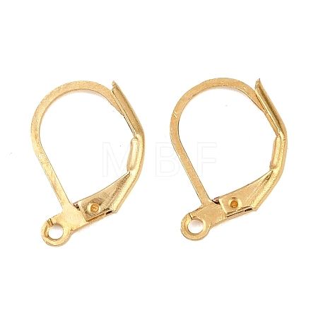 Brass Lever Back Hoop Earrings KK-EC223-C-1