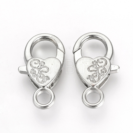 Alloy Lobster Claw Clasps X-PALLOY-R070-11P-1