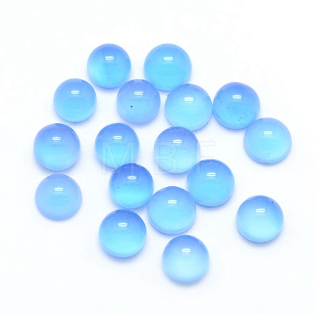 Natural Agate Cabochons G-P393-R01-4mm-1