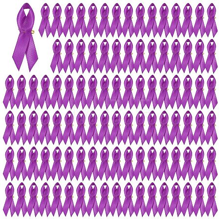 100Pcs Awareness Ribbon Nylon Lapel Pin Backs for Backpack Clothes JEWB-GL0001-03B-1