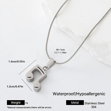 304 Stainless Steel Pendant Necklaces DT5242-2-1