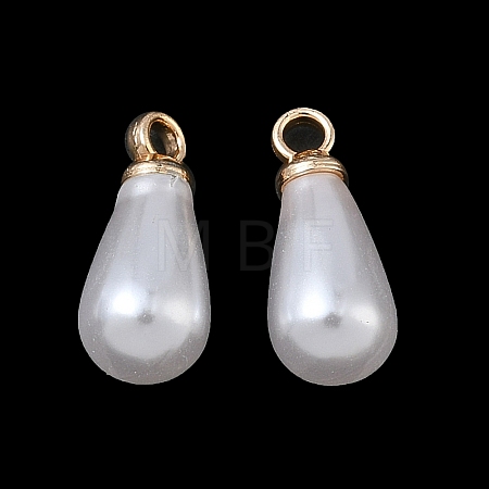 ABS Plastic Pearl Pendants FIND-Z105-03B-01G-1