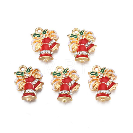 Rack Plating Alloy Enamel Pendants ENAM-N055-143LG-1