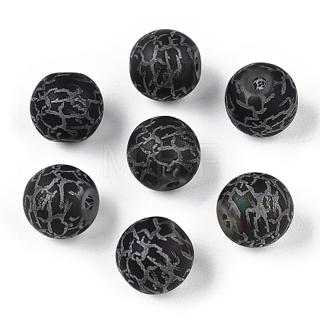 Electroplate Glass Beads EGLA-S178-03A-1