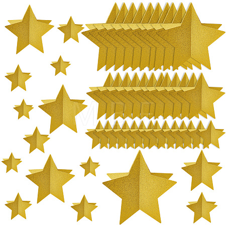 3D Star Paper Glitter Powder Display Decorations DIY-WH20082-52A-1