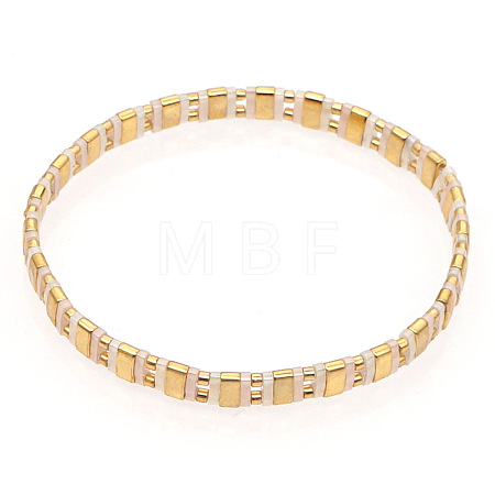 Bohemian Glass Seed Beaded Stretch Bracelets LS-JM4508-24-1