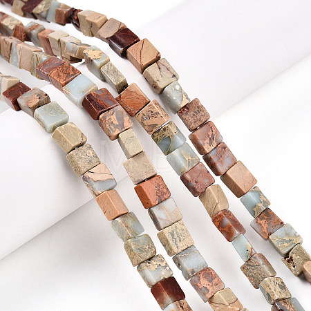 Natural Shoushan Stone Beads Strands G-N346-05A-04-1
